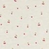 Cotton Jersey Cherries And Hearts – Natural/light Grey -Tailor Supplies Sales Store 001
