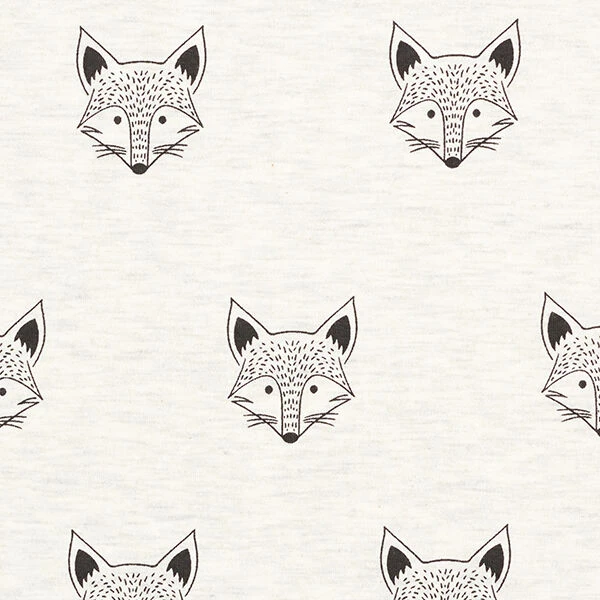 Cotton Jersey Fox’s Face – Offwhite 3 Cotton Jersey Fox’s Face – Offwhite