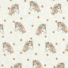 Cotton Jersey Glitter Horses And Flowers – Natural/silver -Tailor Supplies Sales Store 001 7
