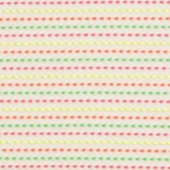 Cotton Jersey Neon Dotted Lines Neon Colours – Offwhite