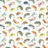 Cotton Jersey Cheeky Chameleons Digital Print – Offwhite