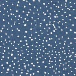 Cotton Jersey Irregular Dots – Denim Blue