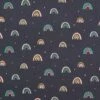 Cotton Jersey Rainbows Foil Print – Navy Blue/anthracite