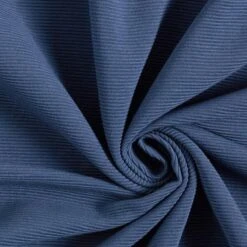 Ottoman Ribbed Jersey Plain – Denim Blue