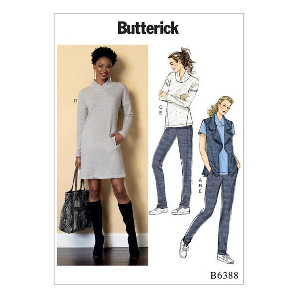 Tops/Dress/Vest/Pants, Butterick 6388 | 4 - 14 3 Tops/Dress/Vest/Pants, Butterick 6388 | 4 - 14
