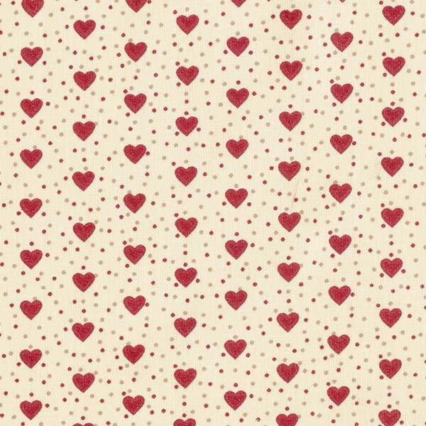 Coated Cotton Hearts – Light Beige/red 3 Coated Cotton Hearts – Light Beige/red