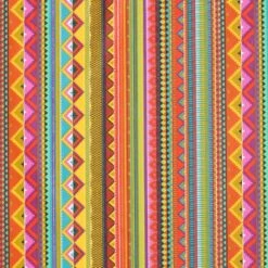 Coated Cotton Ethnic Stripes