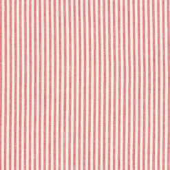 Cotton Viscose Blend Stripes – Chili/offwhite