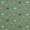 Cotton Jersey Jungle Animals– Green -Tailor Supplies Sales Store 010