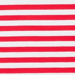 Cotton Jersey Wide Stripes – Red/white