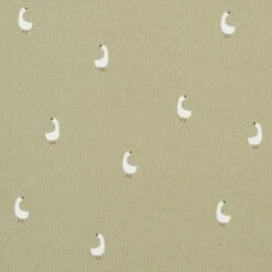 Cotton Jersey Cute Geese – Pistachio