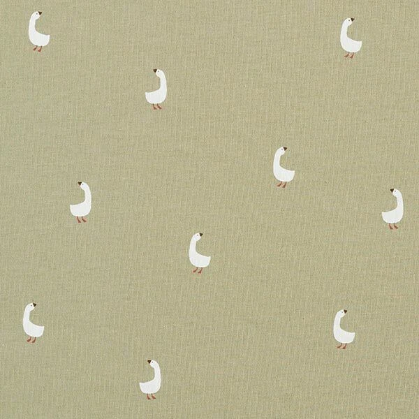 Cotton Jersey Cute Geese – Pistachio 3 Cotton Jersey Cute Geese – Pistachio