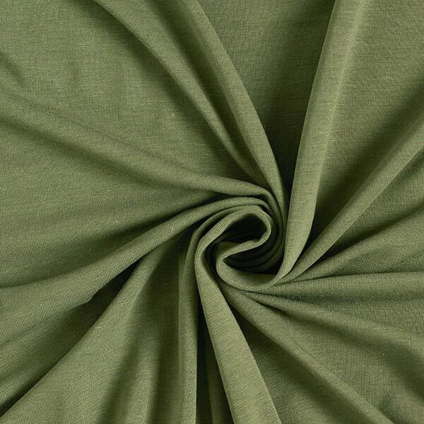 Bamboo Viscose Jersey Plain – Olive 3 Bamboo Viscose Jersey Plain – Olive