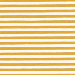 Cotton Jersey Narrow Stripes – Mustard/white