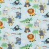 Cotton Jersey Animals On Holiday – Baby Blue -Tailor Supplies Sales Store 037 3