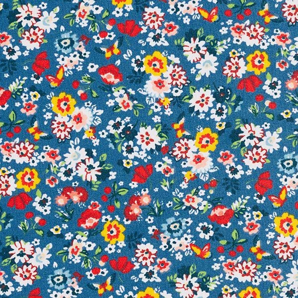 Coated Cotton Cute Flowers – Royal Blue 3 Coated Cotton Cute Flowers – Royal Blue
