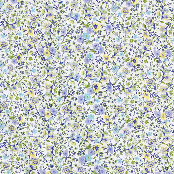 Flower Tendrils Cotton Jersey – Lilac 3 Flower Tendrils Cotton Jersey – Lilac