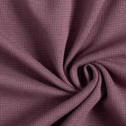 Mini Cotton Waffle Jersey Plain – Aubergine