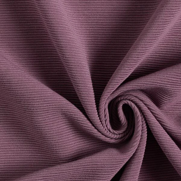 Ottoman Ribbed Jersey Plain – Aubergine 3 Ottoman Ribbed Jersey Plain – Aubergine