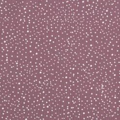 Cotton Jersey Irregular Dots – Aubergine