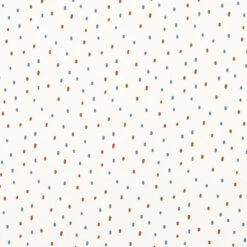 Cotton Jersey Brushstroke Blobs– Offwhite