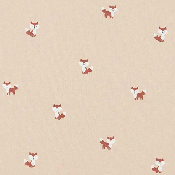 Cotton Jersey Little Foxes – Sand 3 Cotton Jersey Little Foxes – Sand