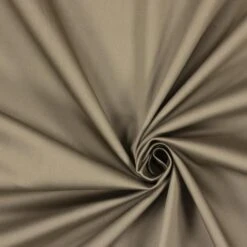 Stretch Cotton Satin – Dark Beige