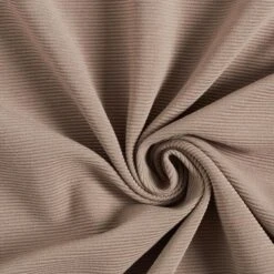 Ottoman Ribbed Jersey Plain – Taupe