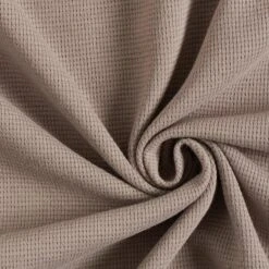 Mini Cotton Waffle Jersey Plain – Taupe