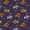 Swimsuit Fabric Sharks – Navy Blue -Tailor Supplies Sales Store 056 1