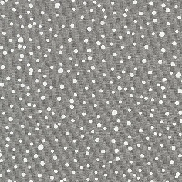 Cotton Jersey Irregular Dots – Grey 3 Cotton Jersey Irregular Dots – Grey