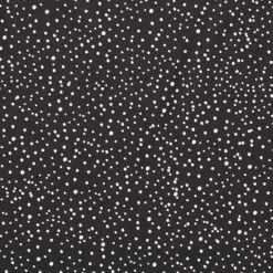 Cotton Jersey Irregular Dots – Black