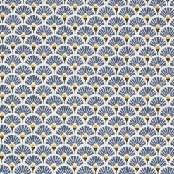 Coated Cotton Little Fans – Denim Blue