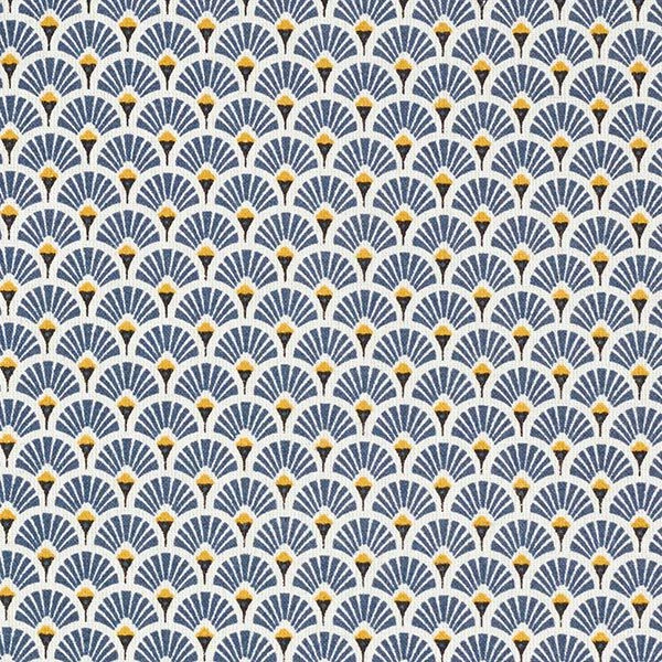 Coated Cotton Little Fans – Denim Blue 3 Coated Cotton Little Fans – Denim Blue