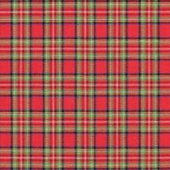 Cotton Flannel Tartan Check Glenside – Chili