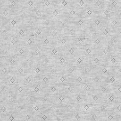 Fine Jersey Knit With OpenworkMelange – Grey