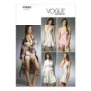 Robe, CAMISOLE, Slip And PANTIES, Vogue 8888 | 6 - -Tailor Supplies Sales Store 0a5 15