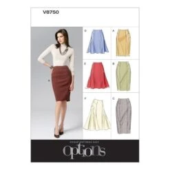 Side-Flare Or Pencil Skirts, Vogue 8750 | 12 - 20