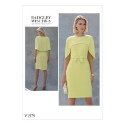 Vogue Misses'/Misses' Petite Dress, Badgley Mischka 1579 | 14 -22