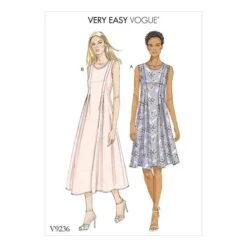 Fit-and-Flare Dresses, Vogue 9236 | 12 - 22