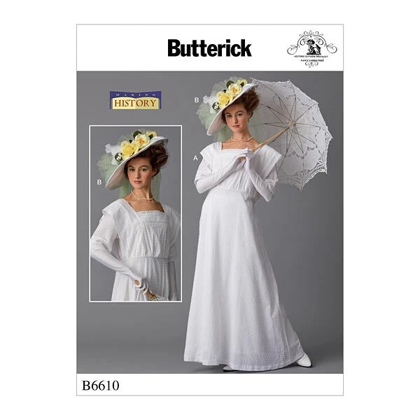 Misses' Costume And Hat By Making History, Butterick 6610 | 14 - 22 3 Misses' Costume And Hat By Making History, Butterick 6610 | 14 - 22