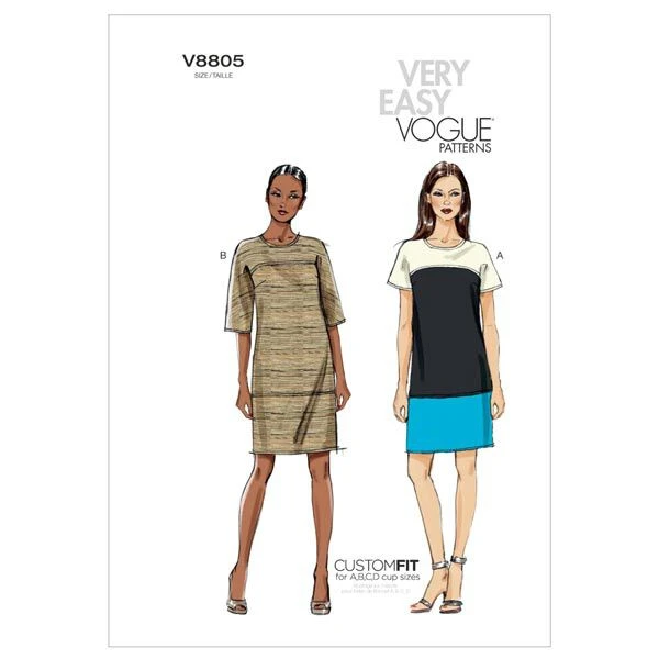 Dress, Vogue 8805 | 16 - 24 3 Dress, Vogue 8805 | 16 - 24