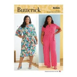 Wrap Dress, Butterick B6826 | 44-50