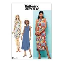 Dress, Butterick 6551 | L - XXL