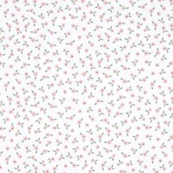 Cotton Jersey Sweet Forest Flowers – White