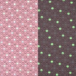 Cotton Jersey Glow-in-the-Dark Smiley – Dusky Pink