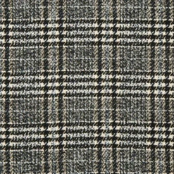 Glen Plaid Coating Fabric – Offwhite/black