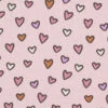 Cotton Jersey Colourful Hearts – Pink -Tailor Supplies Sales Store 113 3
