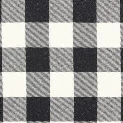 Lurex Check Cotton – Black/white