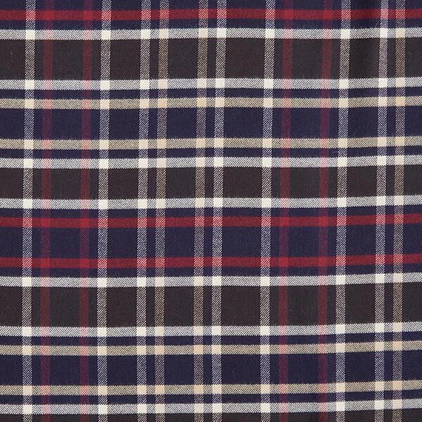 Lightweight Checked Cotton Coating Fabric – Navy Blue 3 Lightweight Checked Cotton Coating Fabric – Navy Blue